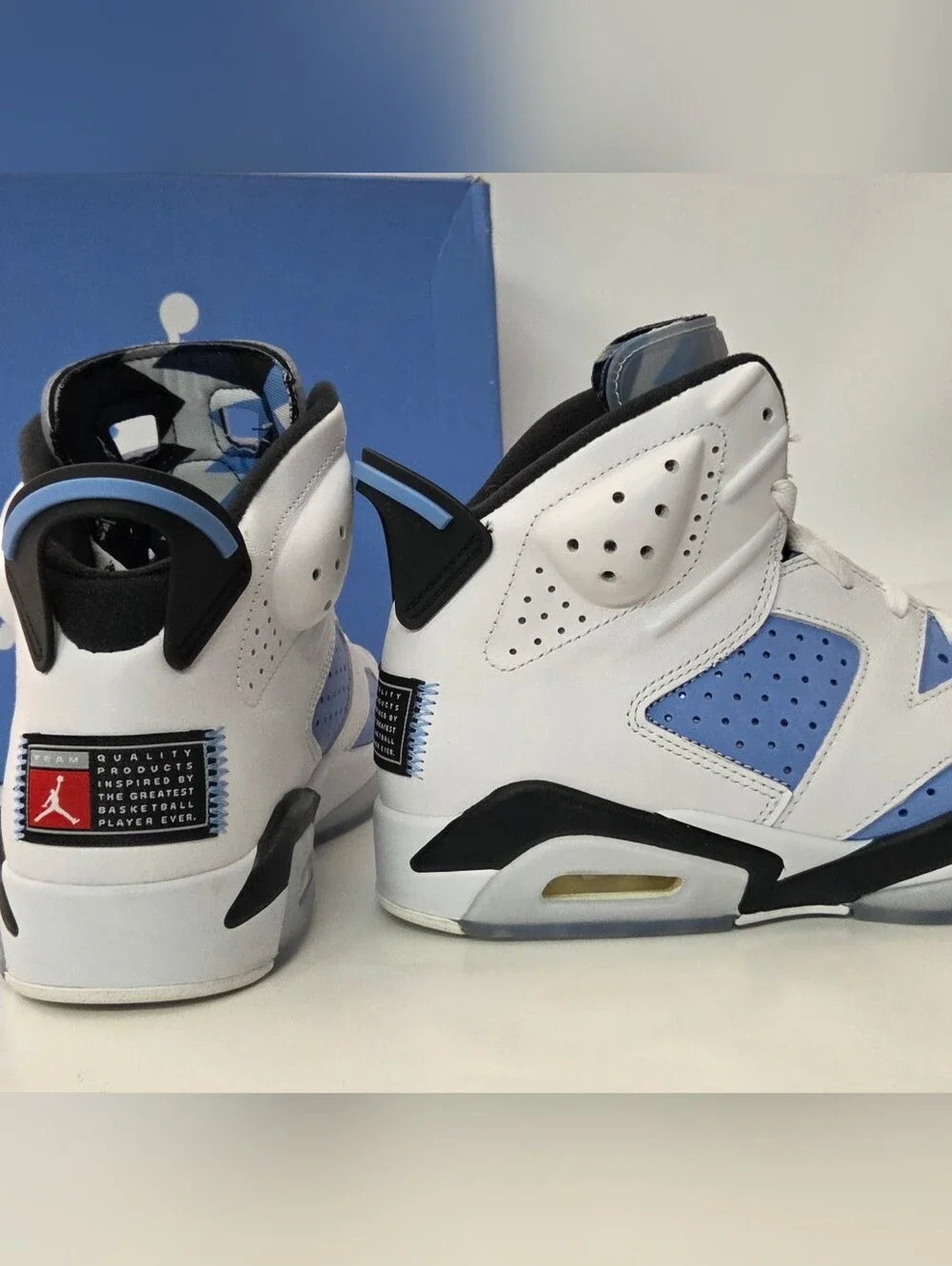 Air Jordan 6 “UNC” University/Blue/White CT8529-410 Sz 8.5 Womens 10